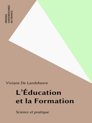 cover image of L'Éducation et la Formation